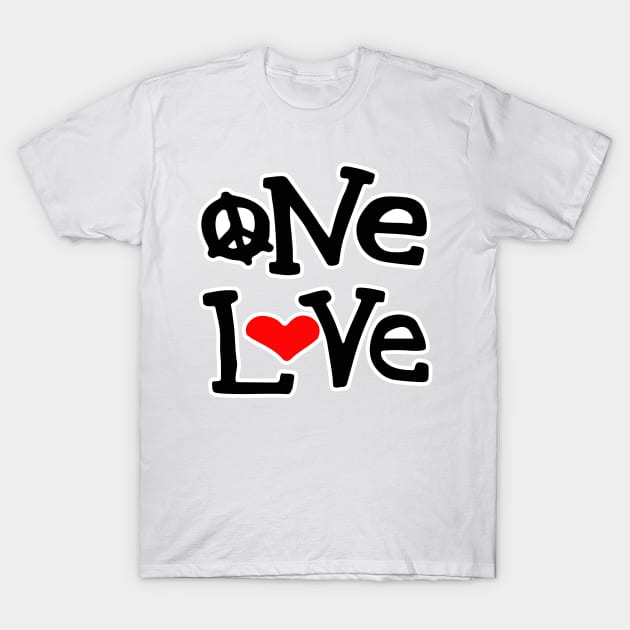 One Love T-Shirt by LionTuff79